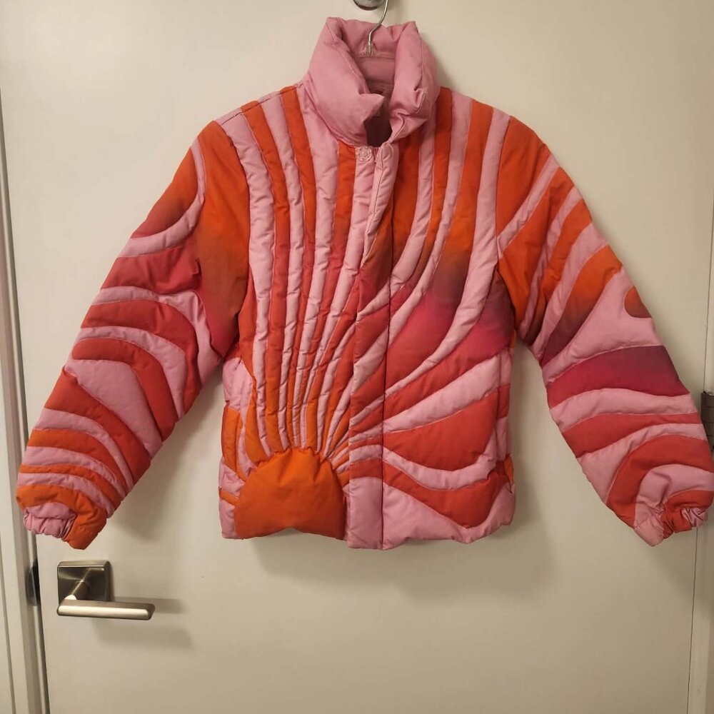 ERL Slightly Used Kids Pink Sunset Down Jacket